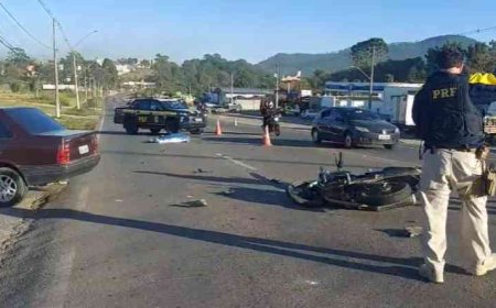 Motociclista morre em colisão com carro na Wenceslau Braz