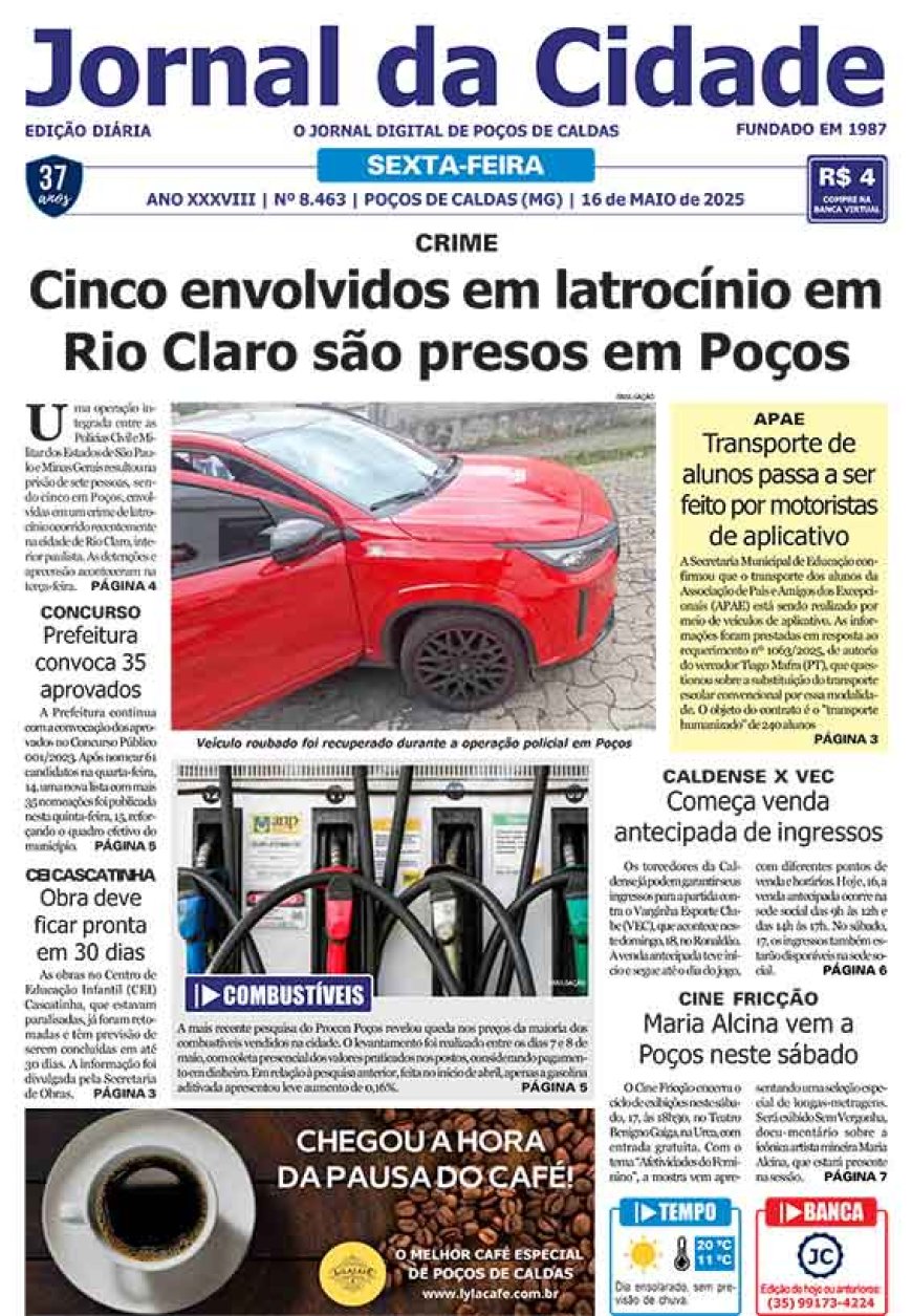 Jornal da Cidade 16 de maio de 2025