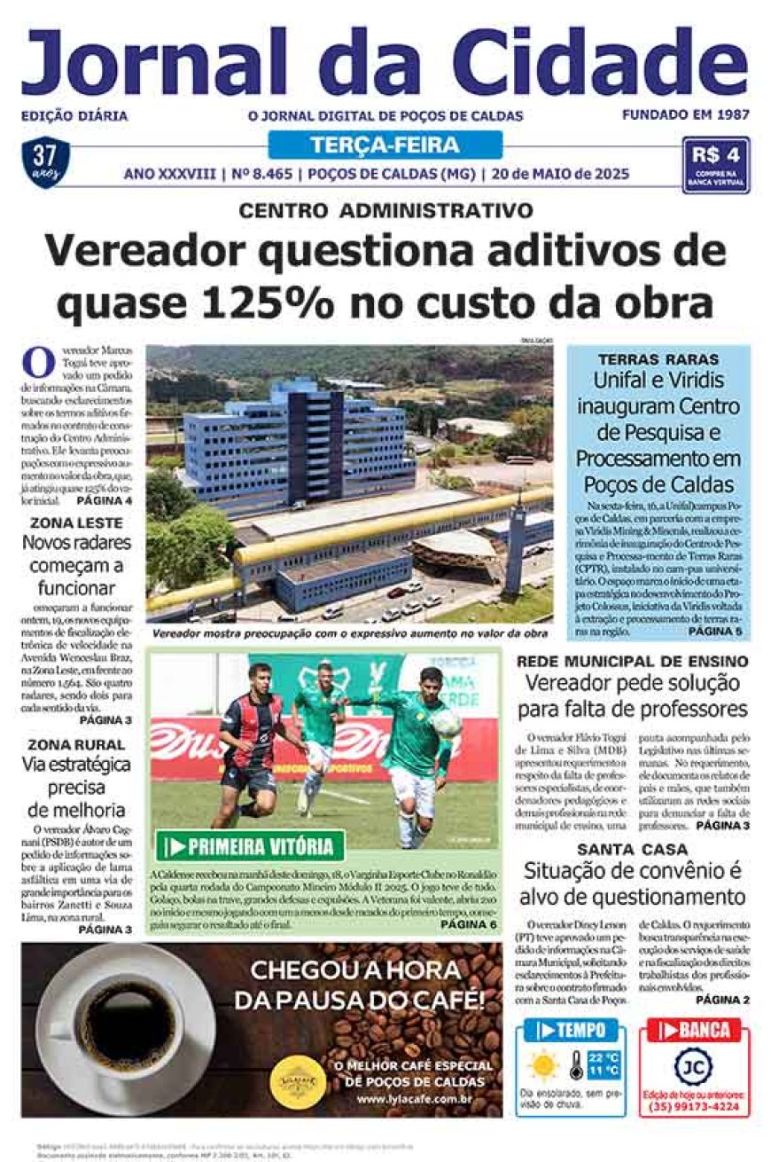 Jornal da Cidade 20 de maio de 2025