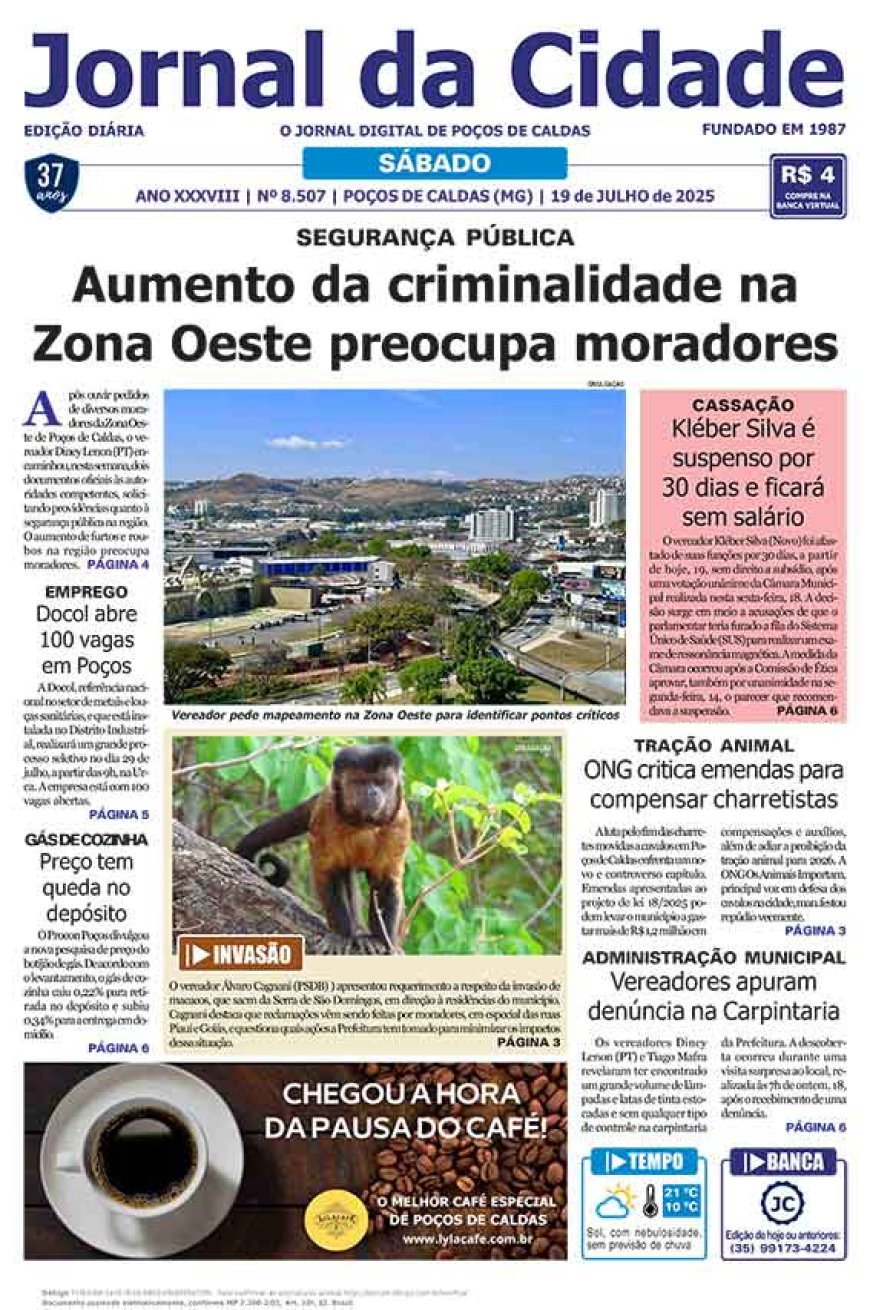 Jornal da Cidade 19 de julho de 2025