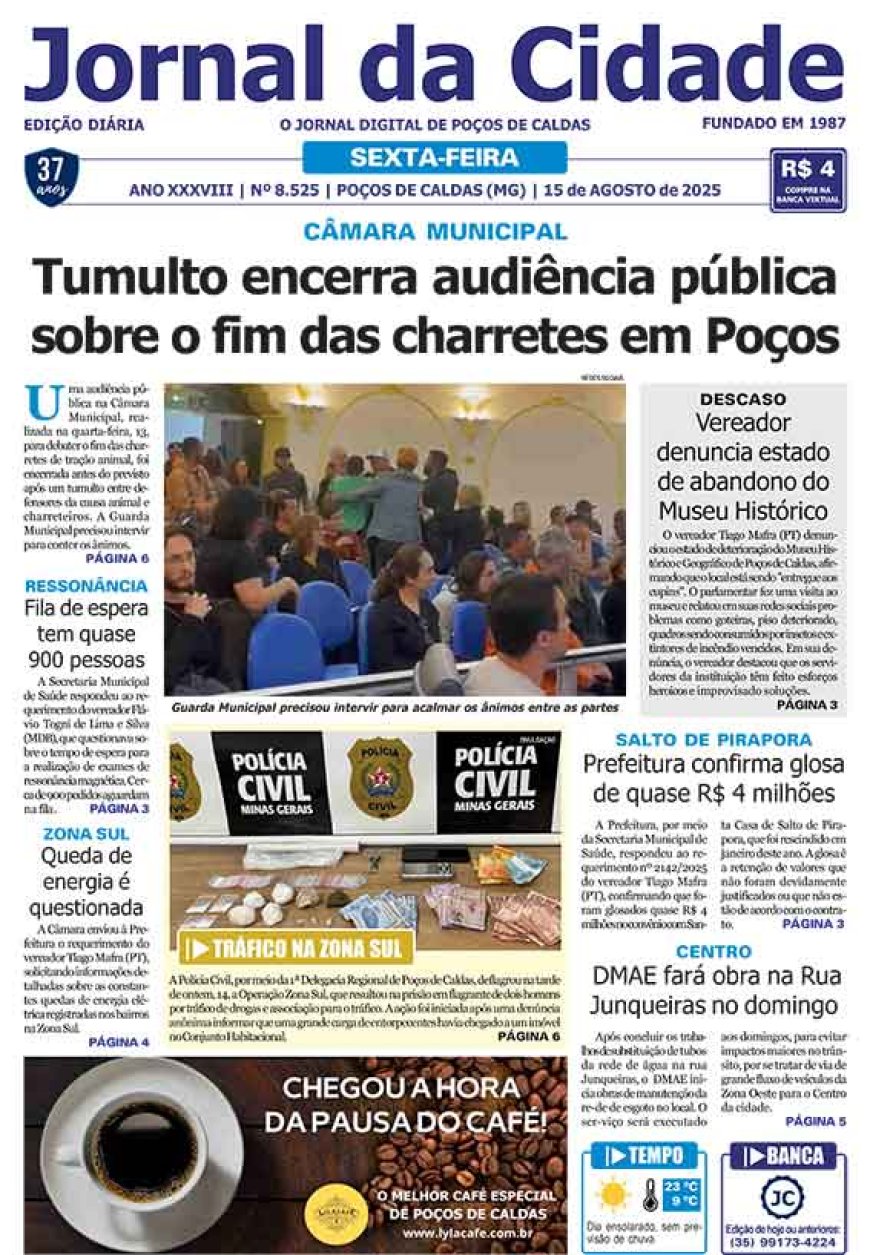 Jornal da Cidade 15 de agosto de 2025