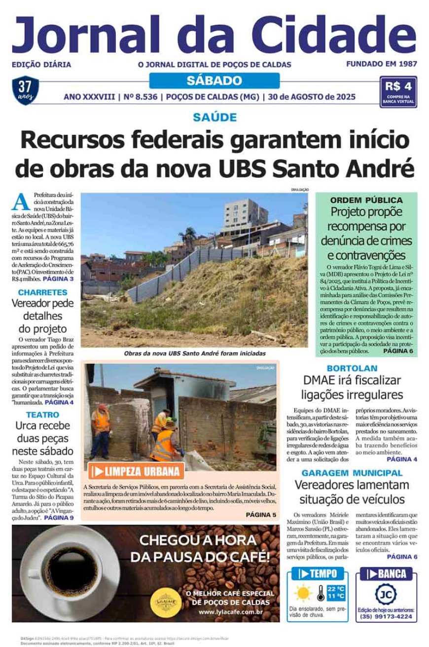 Jornal da Cidade 30 de agosto de 2025