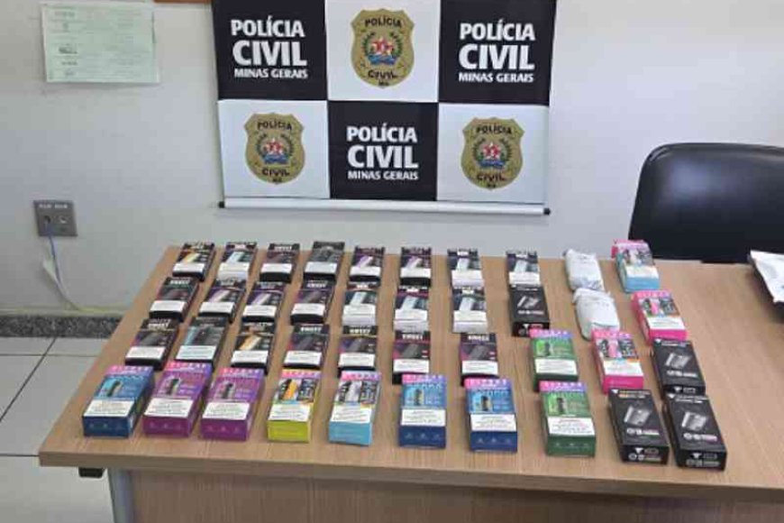 Polícia Civil apreende cigarros eletrônicos em Areado