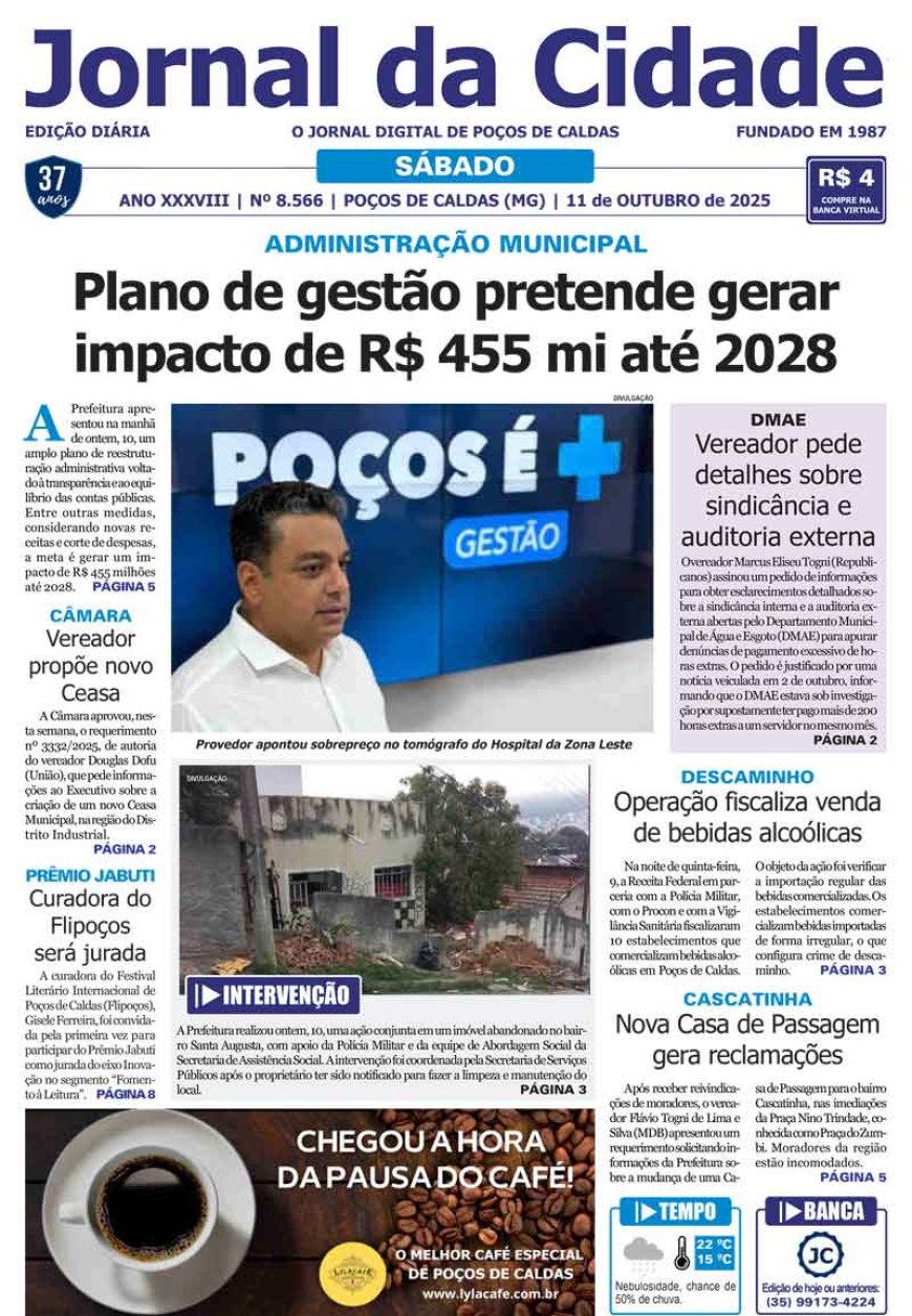 Jornal da Cidade 11 de outubro de 2025