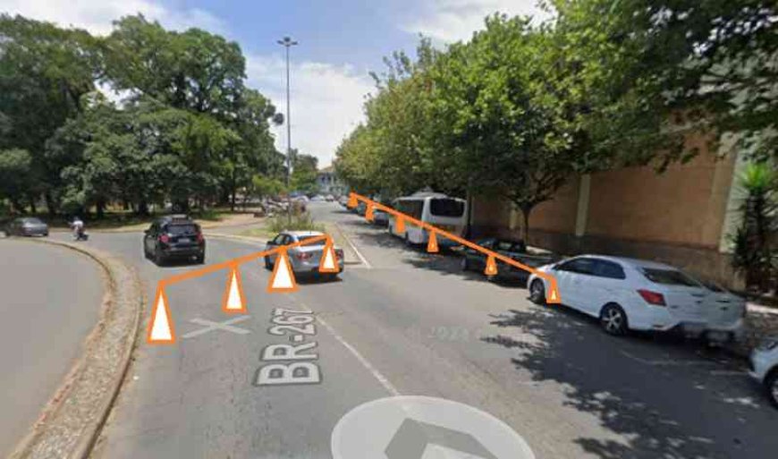 Centro tem pontos de interrupção de tráfego hoje