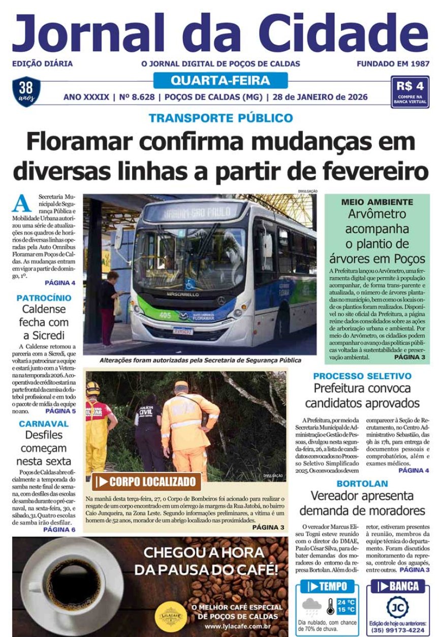Jornal da Cidade 28 de janeiro de 2026