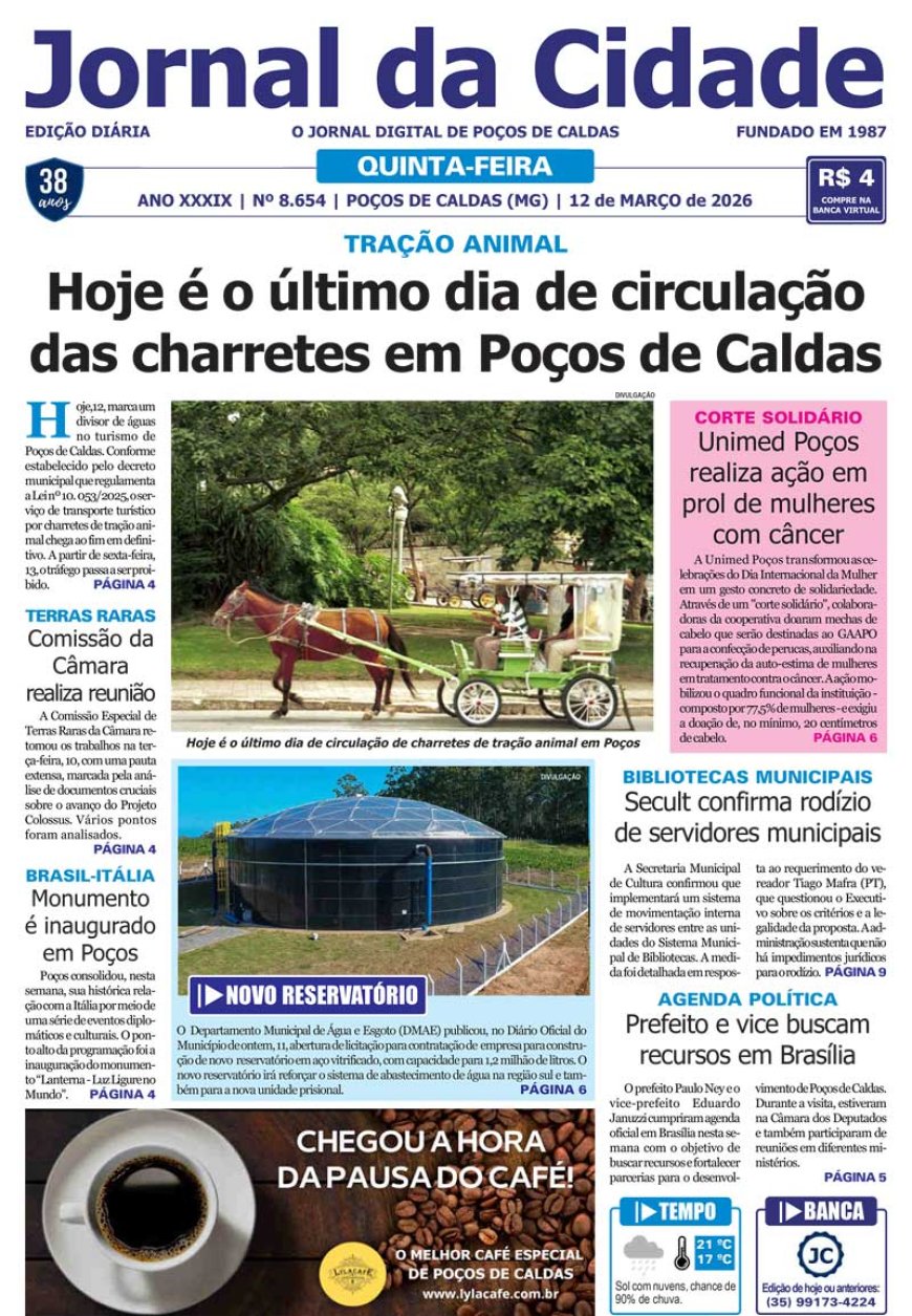 Jornal da Cidade 12 de março de 2026