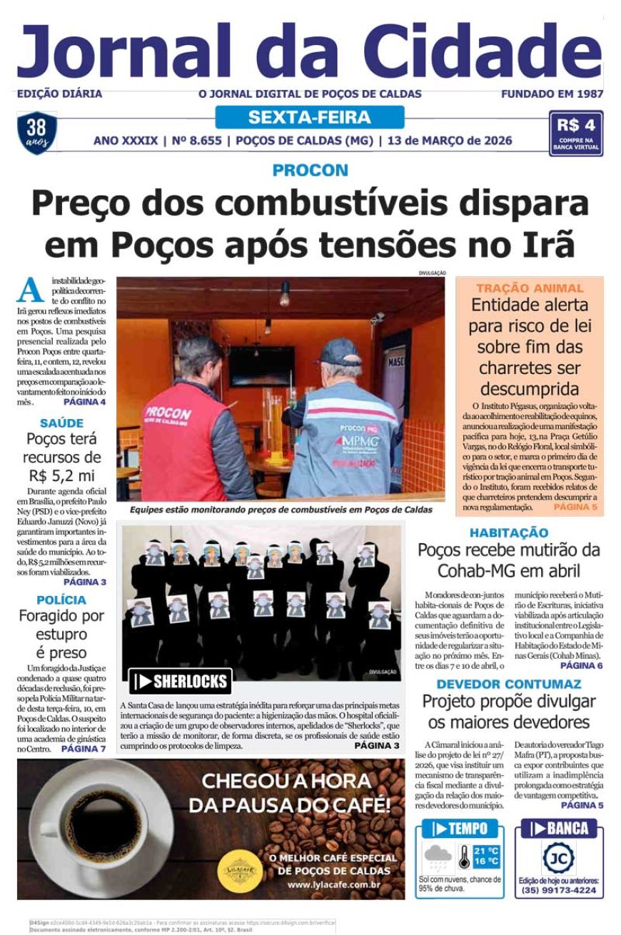 Jornal da Cidade 13 de março de 2026