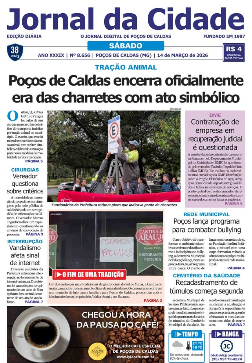 Jornal da Cidade 14 de março de 2026