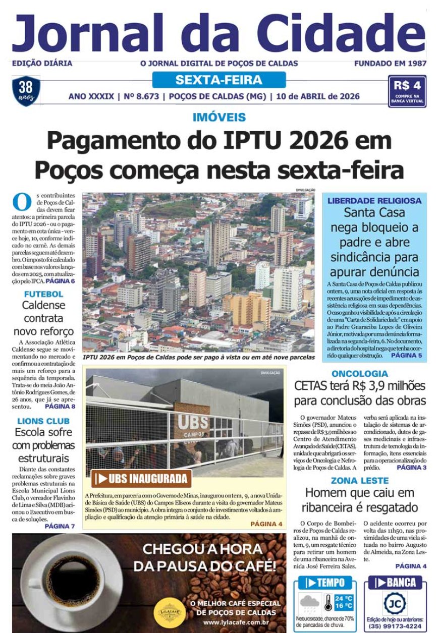 Jornal da Cidade 10 de abril de 2026