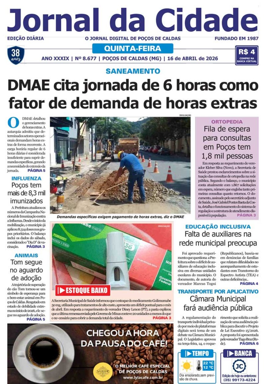 Jornal da Cidade 16 de abril de 2026