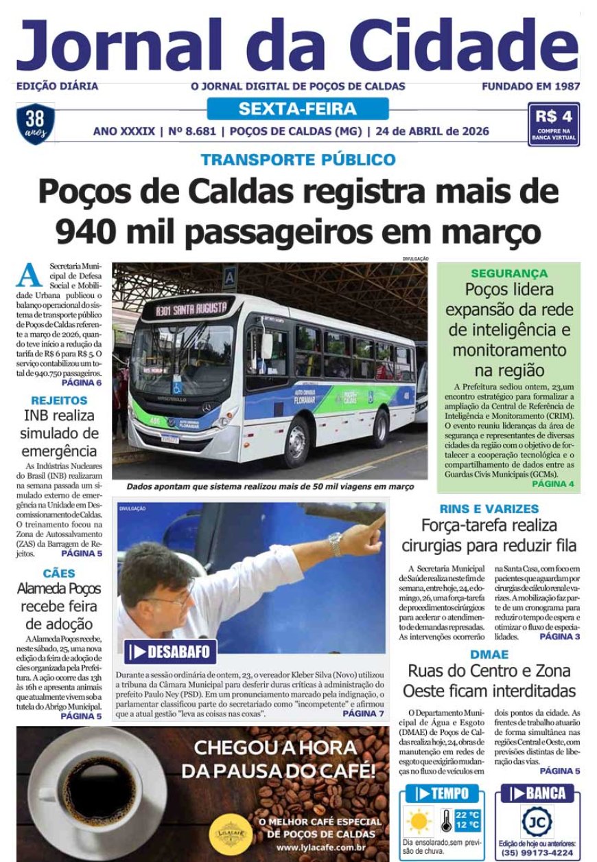 Jornal da Cidade 24 de abril de 2026