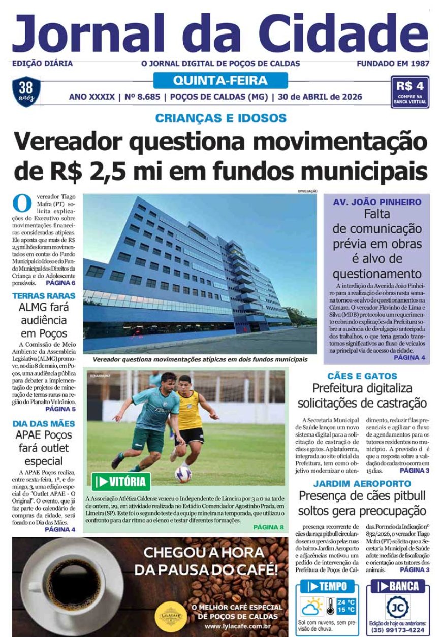 Jornal da Cidade 30 de abril de 2026