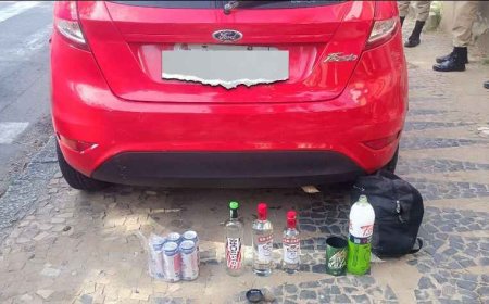 Homem é preso por embriaguez ao volante após ser flagrado bebendo vodka