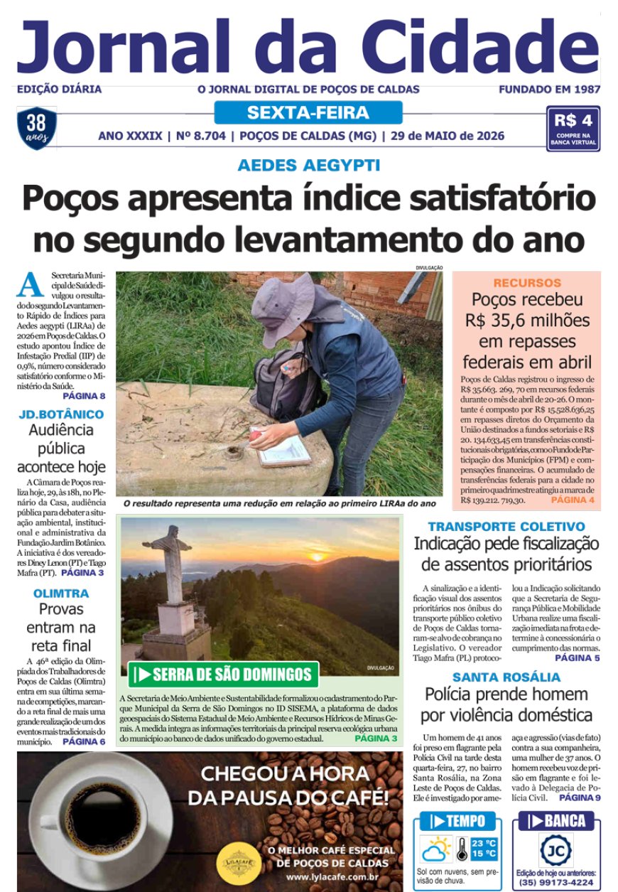 Jornal da Cidade 29 de maio de 2026
