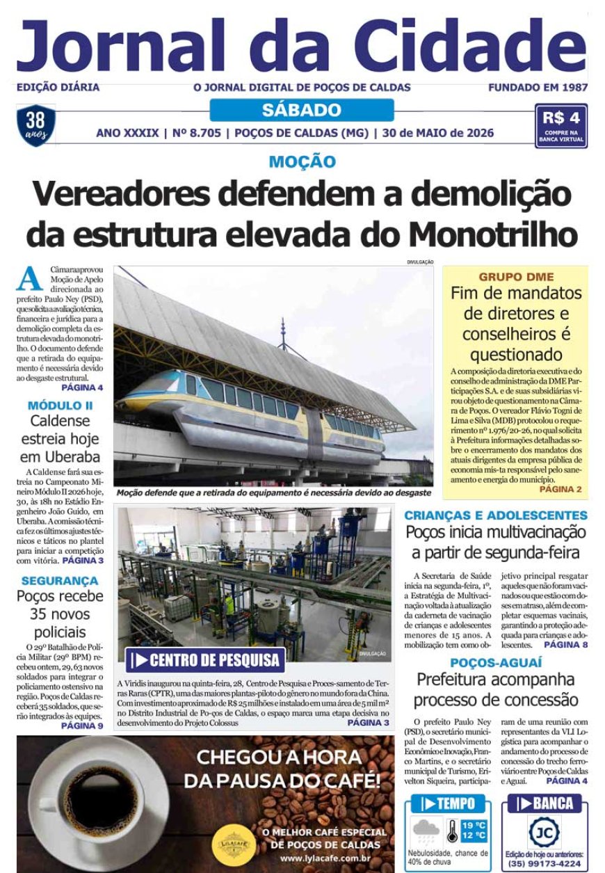 Jornal da Cidade 30 de maio de 2026