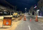 Avenida João Pinheiro tem primeira noite de obras noturnas