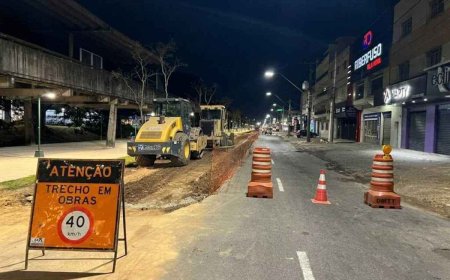 Avenida João Pinheiro tem primeira noite de obras noturnas