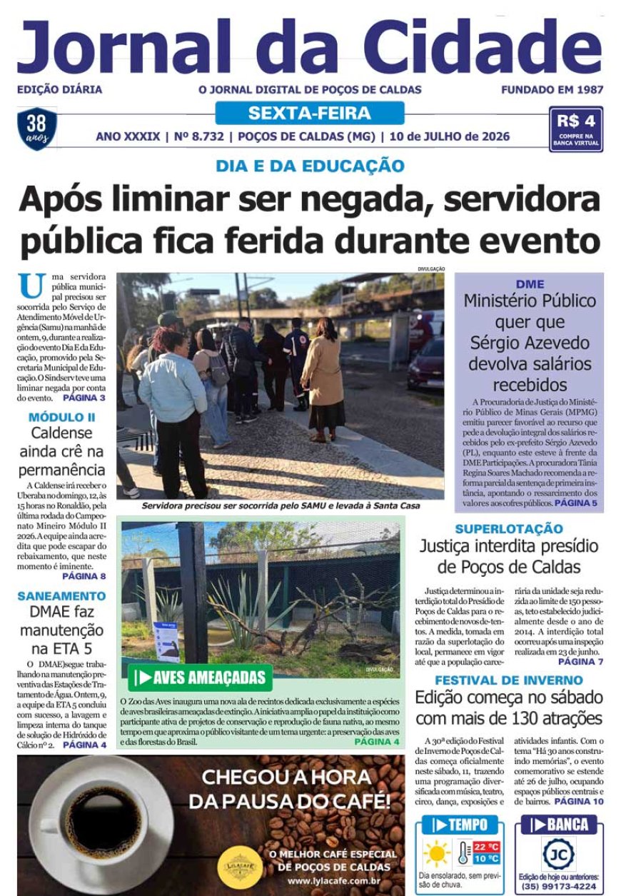 Jornal da Cidade 10 de julho de 2026