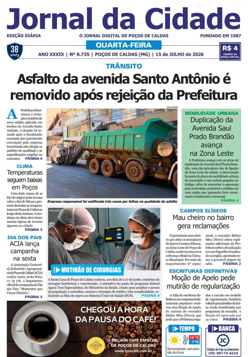 Jornal da Cidade 15 de julho de 2026