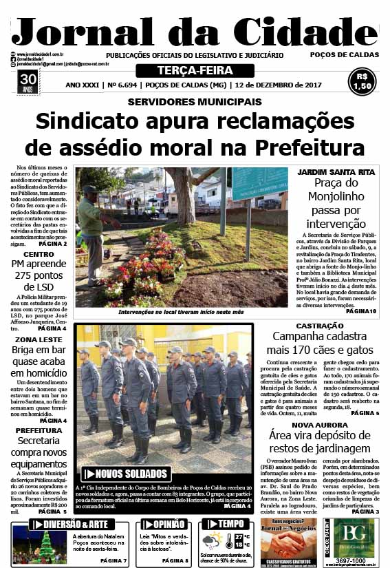 JC 12 de dezembro de 2017 - Jornal da Cidade
