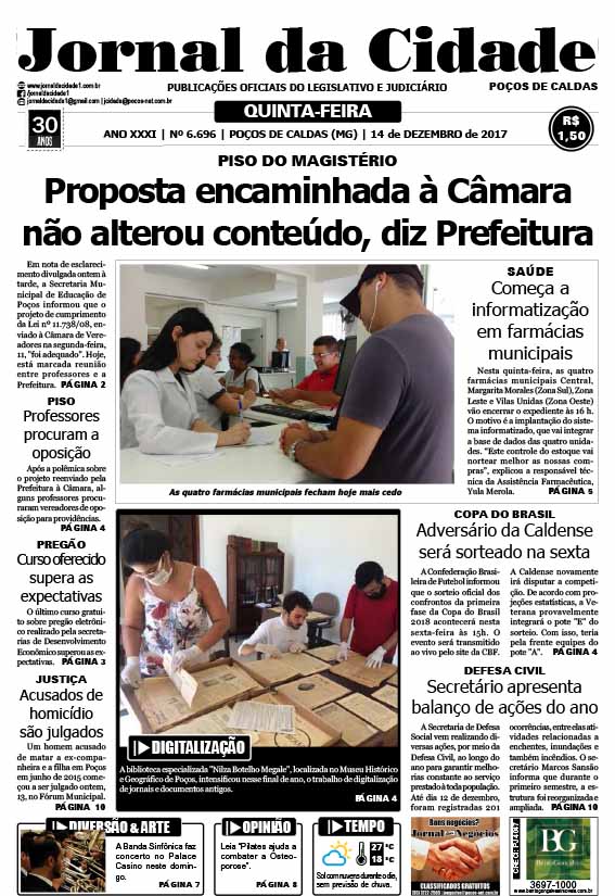 JC 14 de dezembro de 2017 - Jornal da Cidade