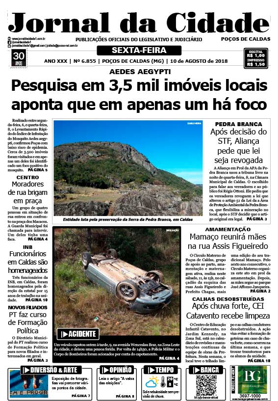 Edição digital do Jornal da Cidade