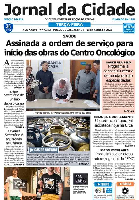 Jornal Da Cidade 18 De Abril De 2023 Jornal Da Cidade Notícias De Poços De Caldas E Região 