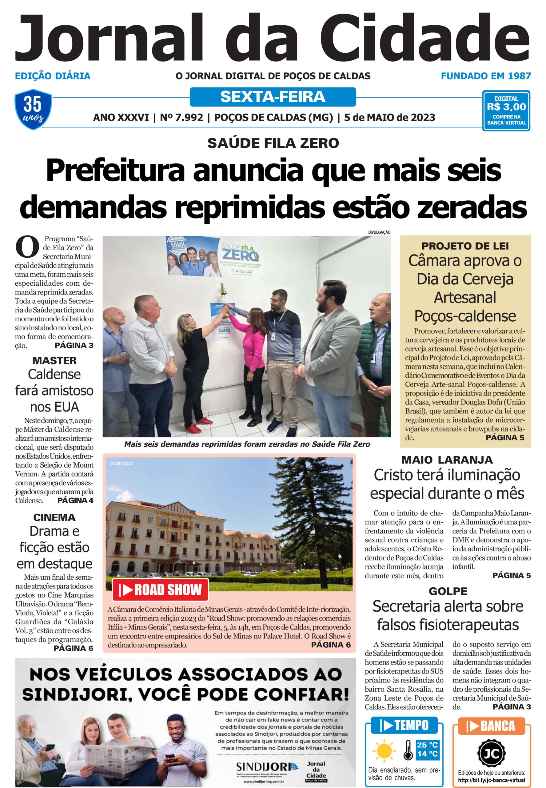 Jornal Da Cidade 05 De Maio De 2023 Jornal Da Cidade Notícias De Poços De Caldas E Região 